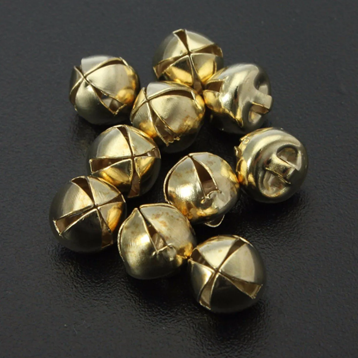 10Pcs 8MM Metal Jingle Bell Christmas Small Tinkle Bell Craft