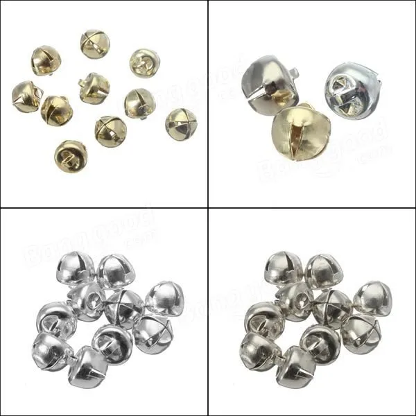 10Pcs 8MM Metal Jingle Bell Christmas Small Tinkle Bell Craft