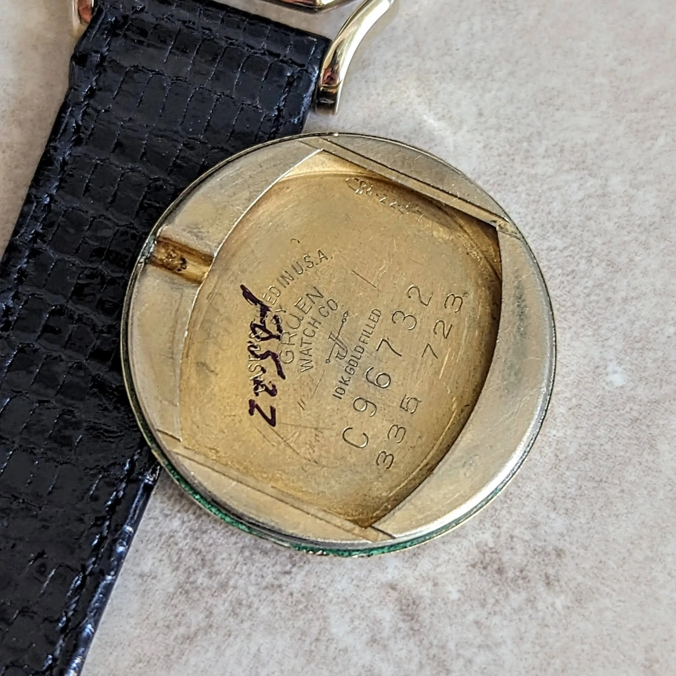 1950 GRUEN Barclay Wristwatch "The Spider" Watch 21 Jewels Precision 10K GF Vintage U.S.A.