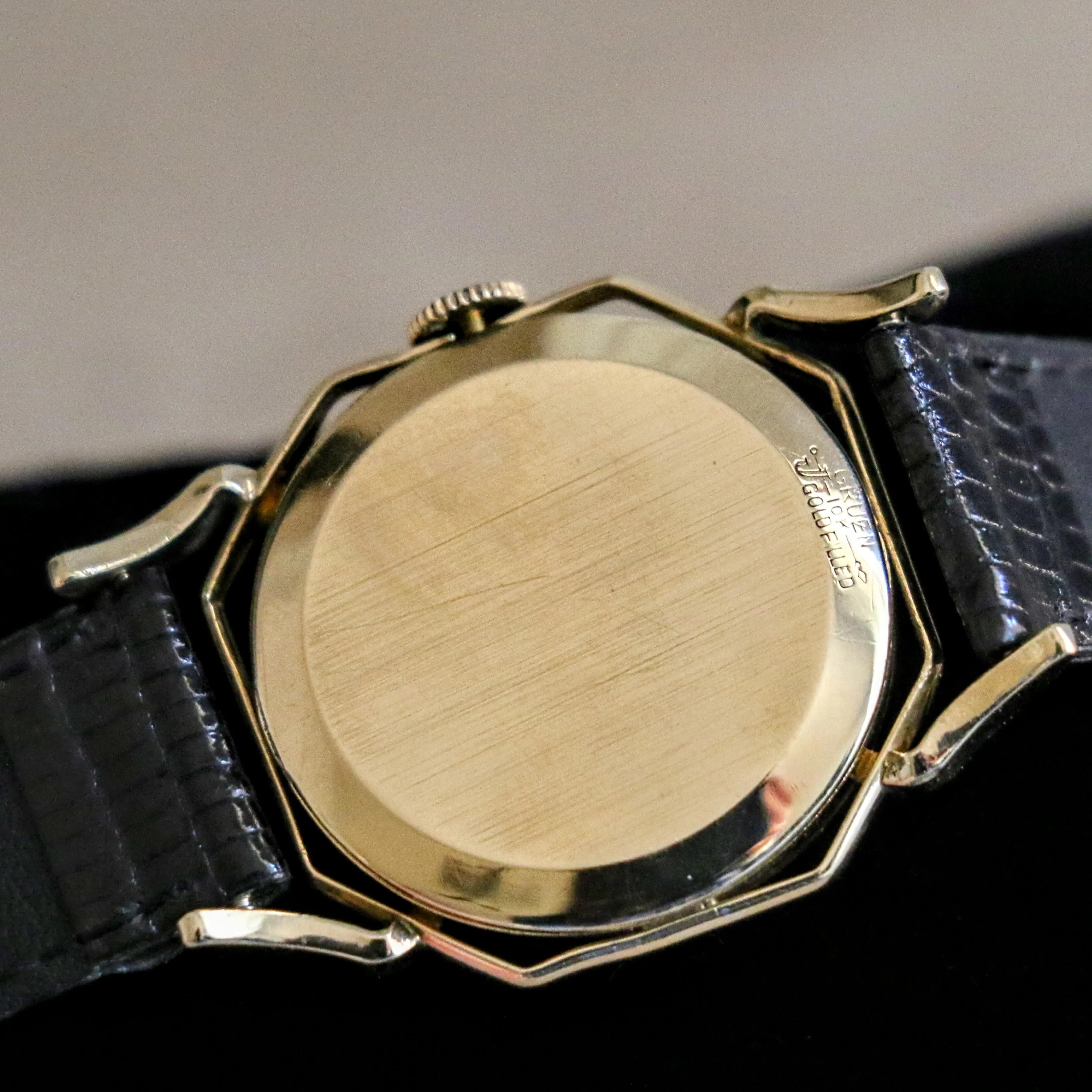 1950 GRUEN Barclay Wristwatch "The Spider" Watch 21 Jewels Precision 10K GF Vintage U.S.A.