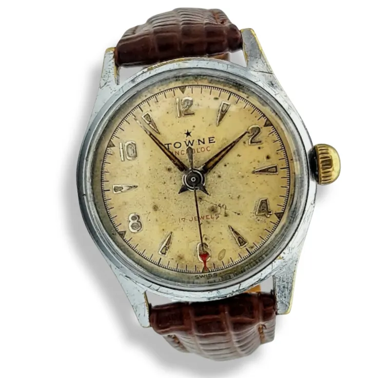 1950's TOWNE Watch 17 Jewels Incabloc AS 1187 / 94