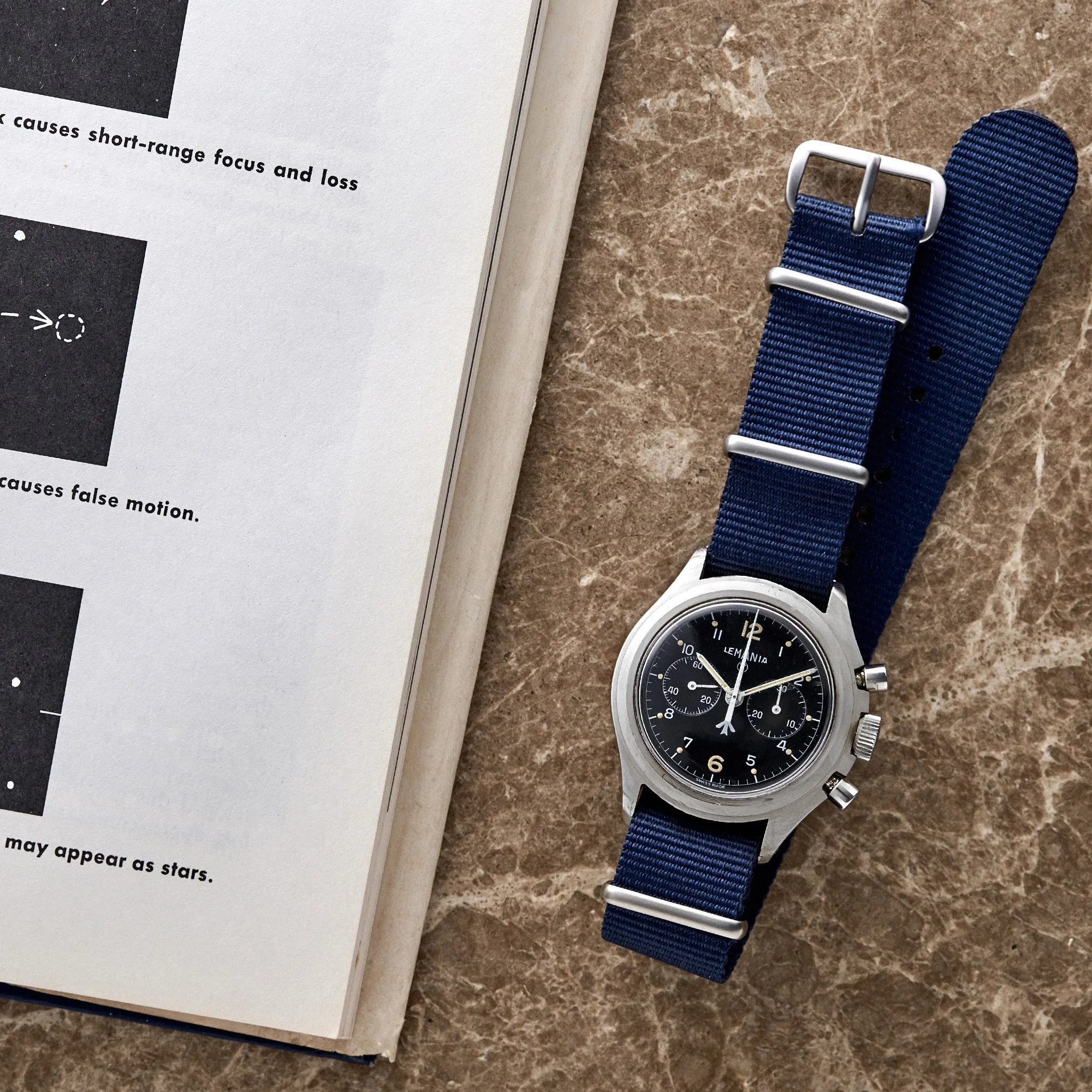 1970s Lemania 'Broad Arrow' Chronograph For The Israeli Army