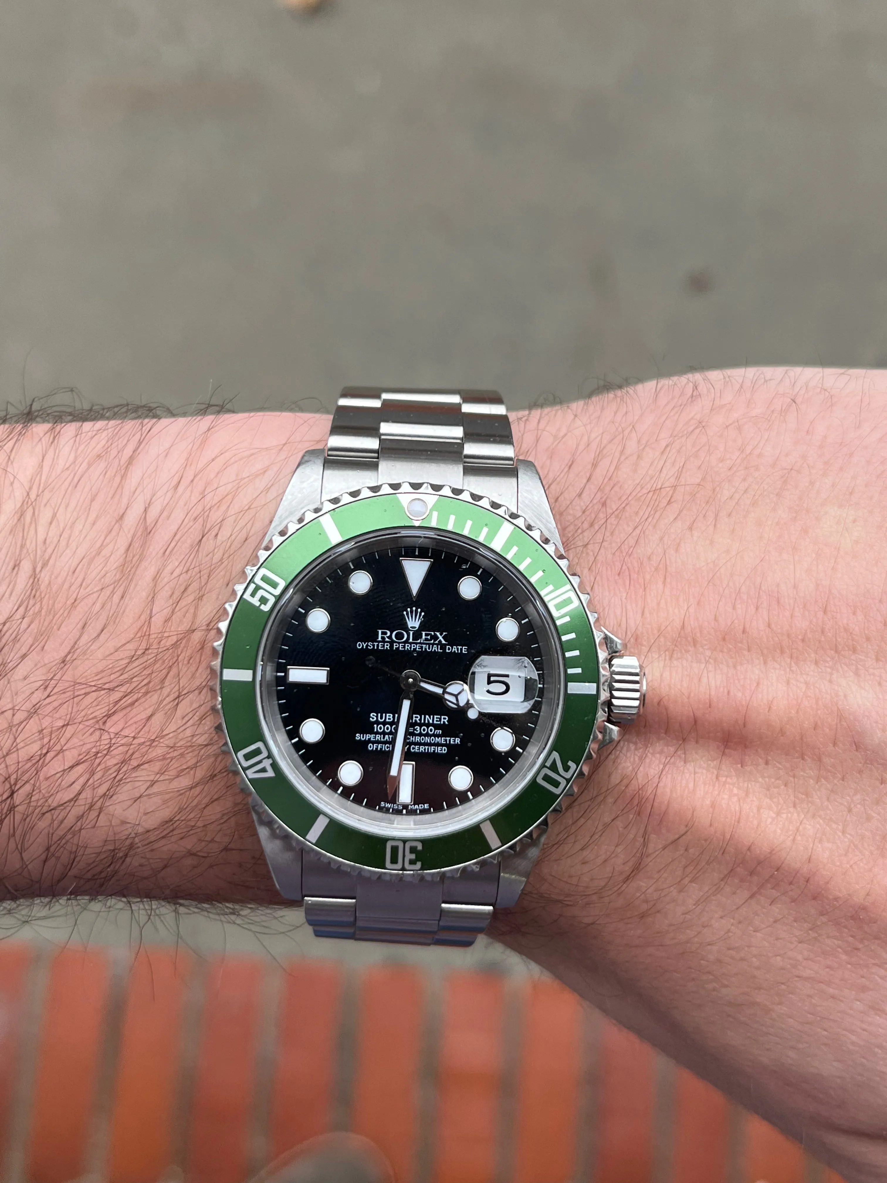 2004 Rolex Kermit Submariner reference 16610LV