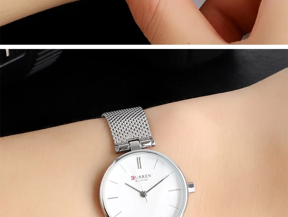 2021 Curren Blanche Luxury Quartz Ladies Watch (9038-GD)