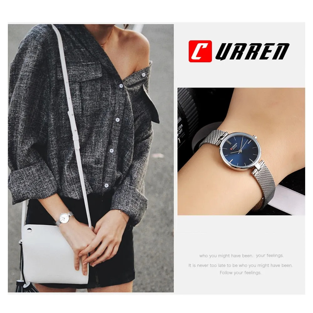 2021 Curren Blanche Luxury Quartz Ladies Watch (9038-GD)