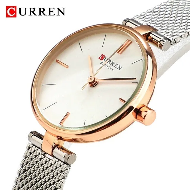 2021 Curren Blanche Luxury Quartz Ladies Watch (9038-GD)