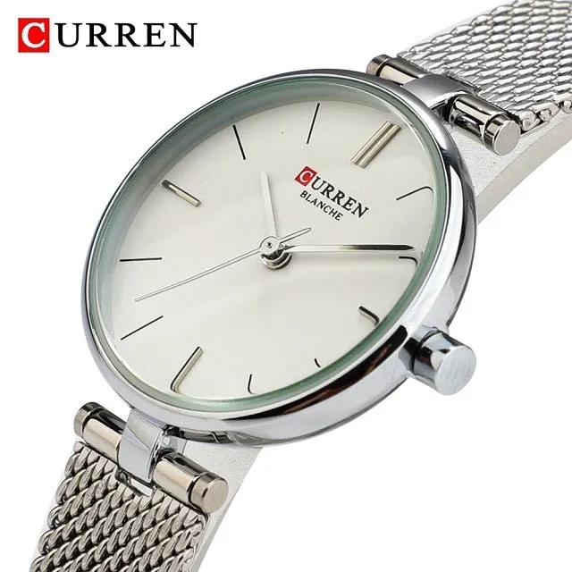2021 Curren Blanche Luxury Quartz Ladies Watch (9038-GD)