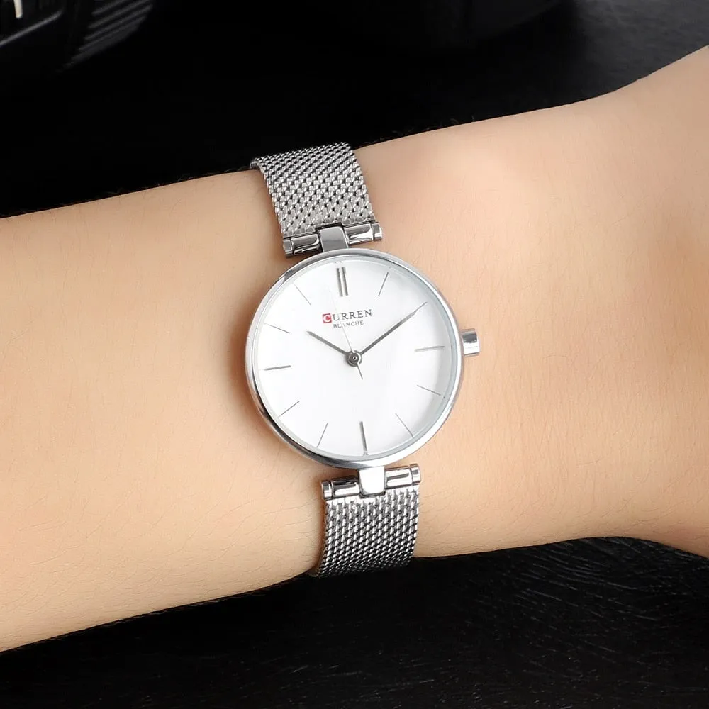 2021 Curren Blanche Luxury Quartz Ladies Watch (9038-GD)