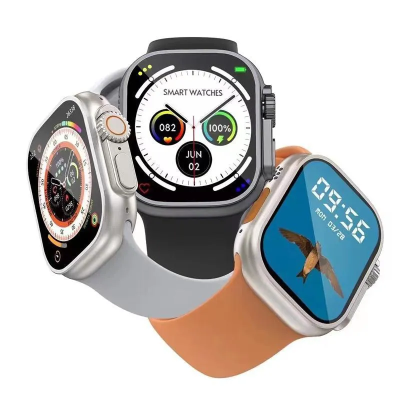 2022 Smart Watch Ultra Series 8 NFC Smartwatch Men Women Bluetooth Call Waterproof Wireless Charging HD Screen for Apple Xiaomi