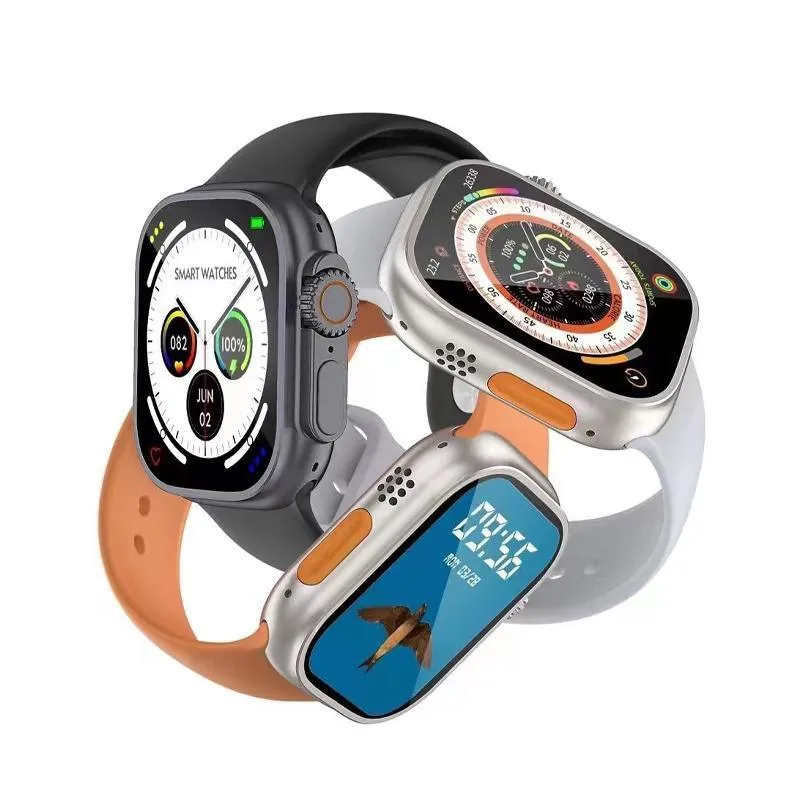 2022 Smart Watch Ultra Series 8 NFC Smartwatch Men Women Bluetooth Call Waterproof Wireless Charging HD Screen for Apple Xiaomi