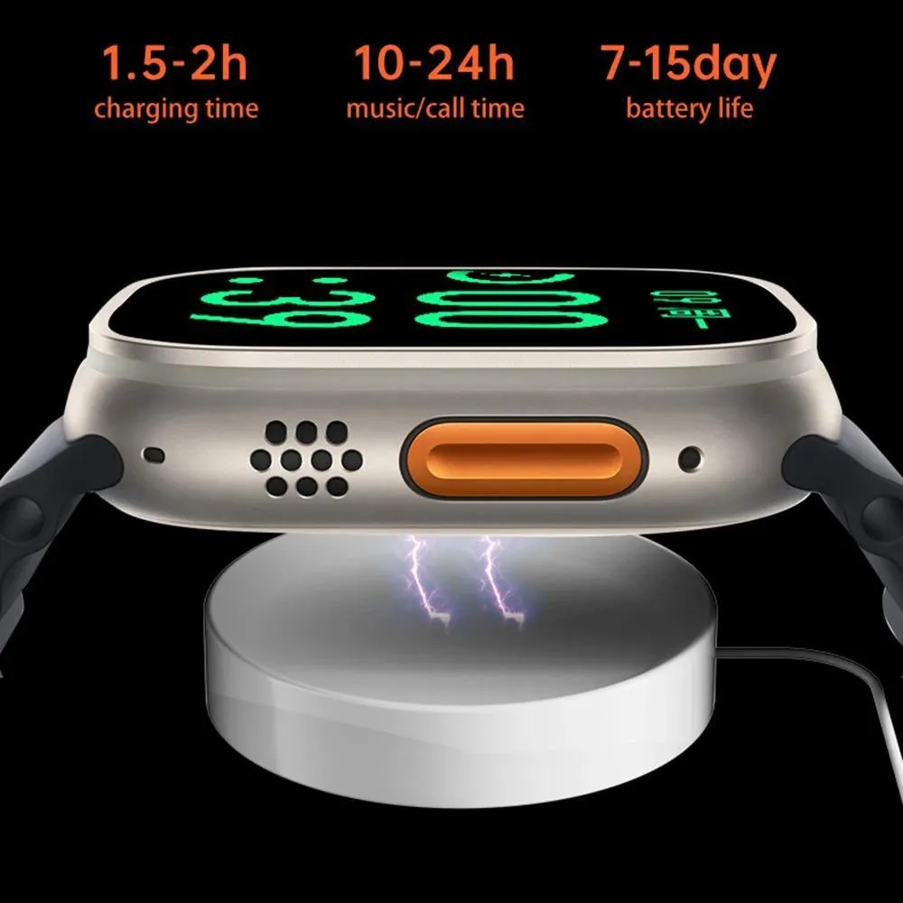 2022 Smart Watch Ultra Series 8 NFC Smartwatch Men Women Bluetooth Call Waterproof Wireless Charging HD Screen for Apple Xiaomi