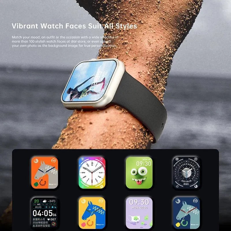 2022 Smart Watch Ultra Series 8 NFC Smartwatch Men Women Bluetooth Call Waterproof Wireless Charging HD Screen for Apple Xiaomi