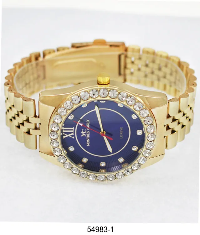 5498-Montres Carlo Metal Band Watch