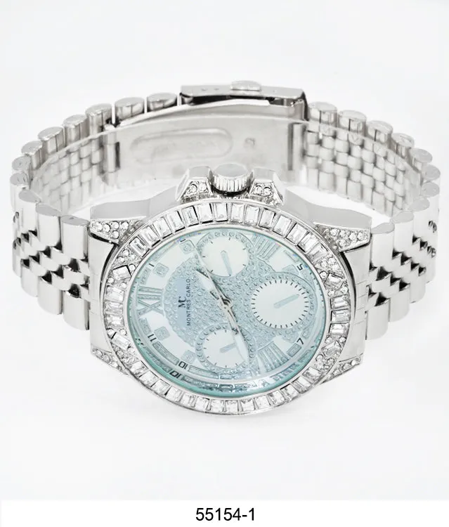 5515-Montres Carlo Metal Band Watch