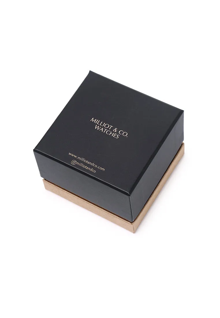Aaron Rose Gold Metal Watch (Salmon)