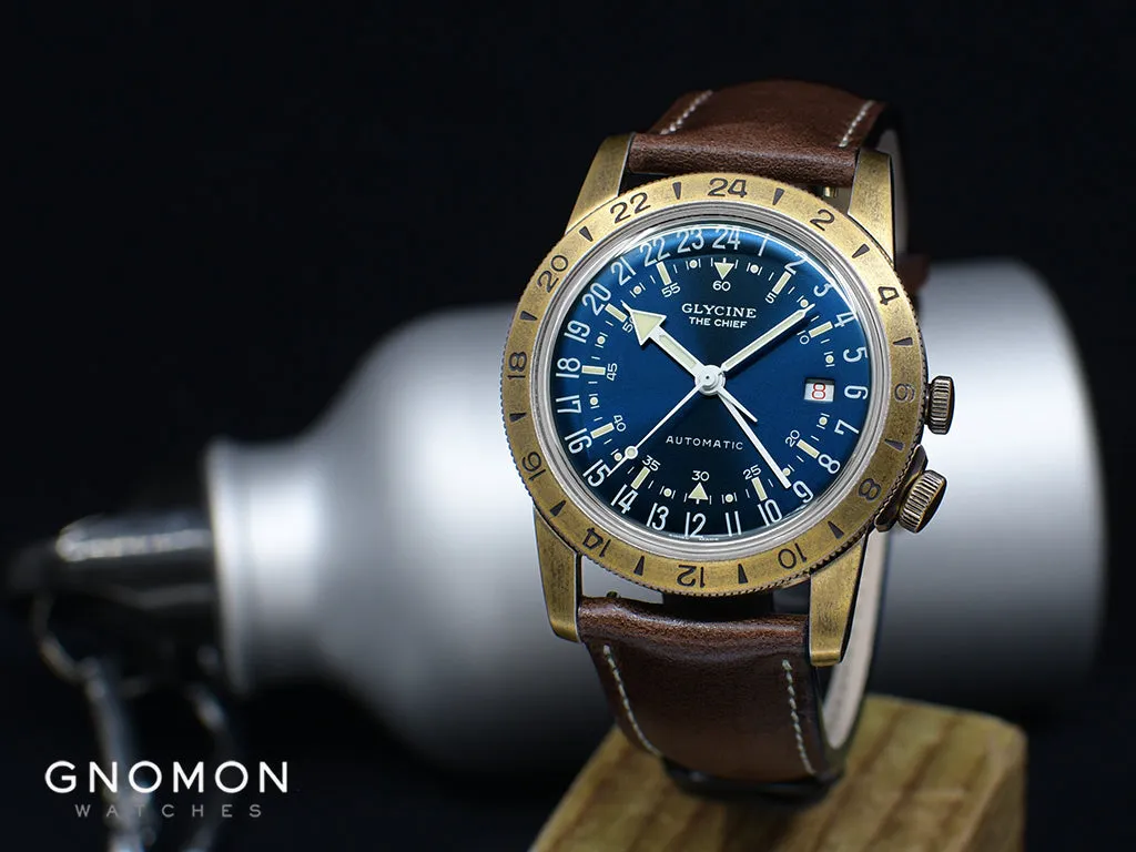Airman Vintage "The Chief" GMT Aged Blue Ref. GL0308