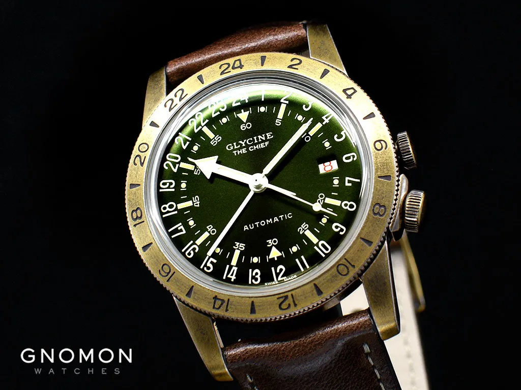 Airman Vintage "The Chief" GMT Aged Green Ref. GL0307