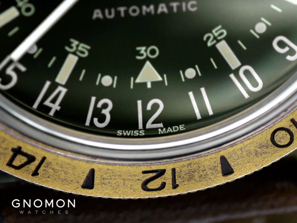 Airman Vintage "The Chief" GMT Aged Green Ref. GL0307