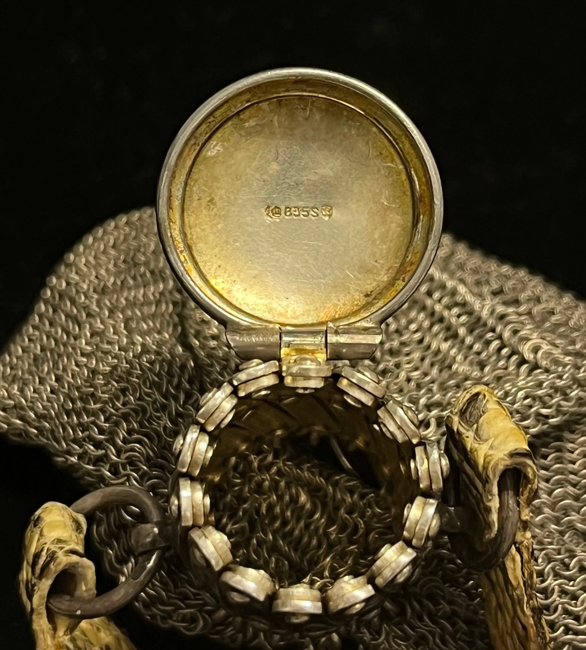 Antique HERMES Coin Purse 1834" Unique Silver Crocodile Nice - $10K APR w/ CoA!!