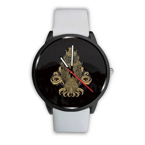 AWESOME GOLDEN OWL Custom Designed Watch
