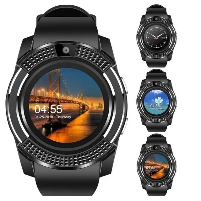 Bluetooth Sport Watches Ladies Rel gio Camera Sim Card Android Phone PK DZ09 Y1 A1