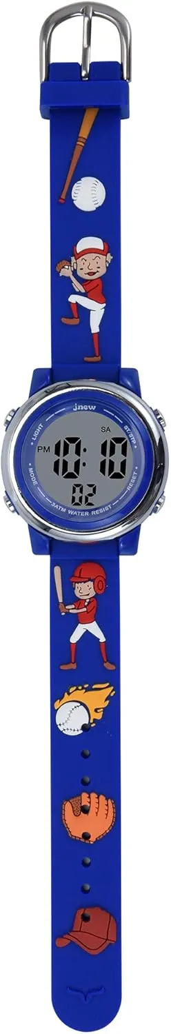 Boy's Kids Watches 3D Girl's Cartoon Silicone Waterproof 7 LED Color Lights Toddler Digital Wrist Watch with Alarm Stopwatch for 3-10 Year Girls Little Children Wristwatch
