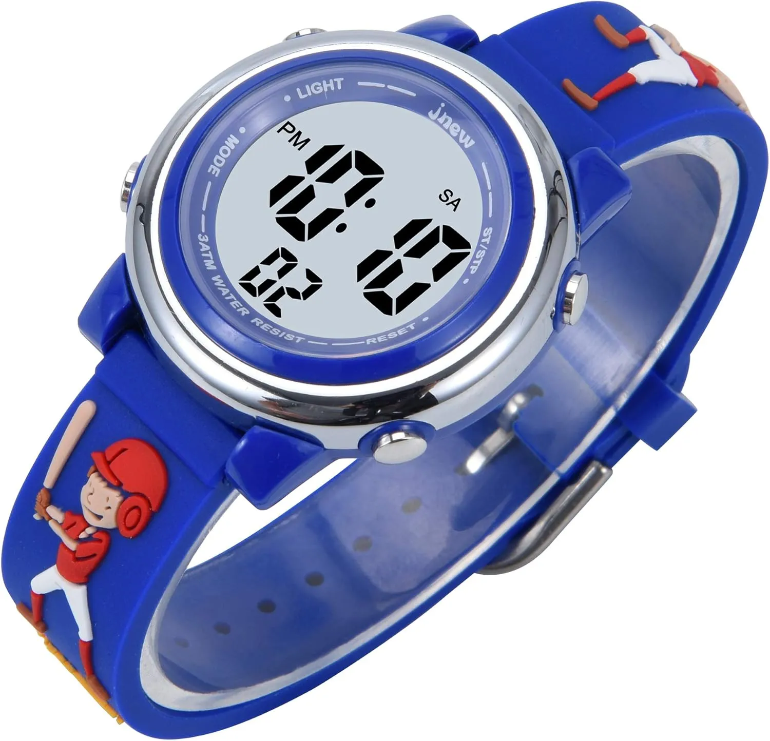 Boy's Kids Watches 3D Girl's Cartoon Silicone Waterproof 7 LED Color Lights Toddler Digital Wrist Watch with Alarm Stopwatch for 3-10 Year Girls Little Children Wristwatch