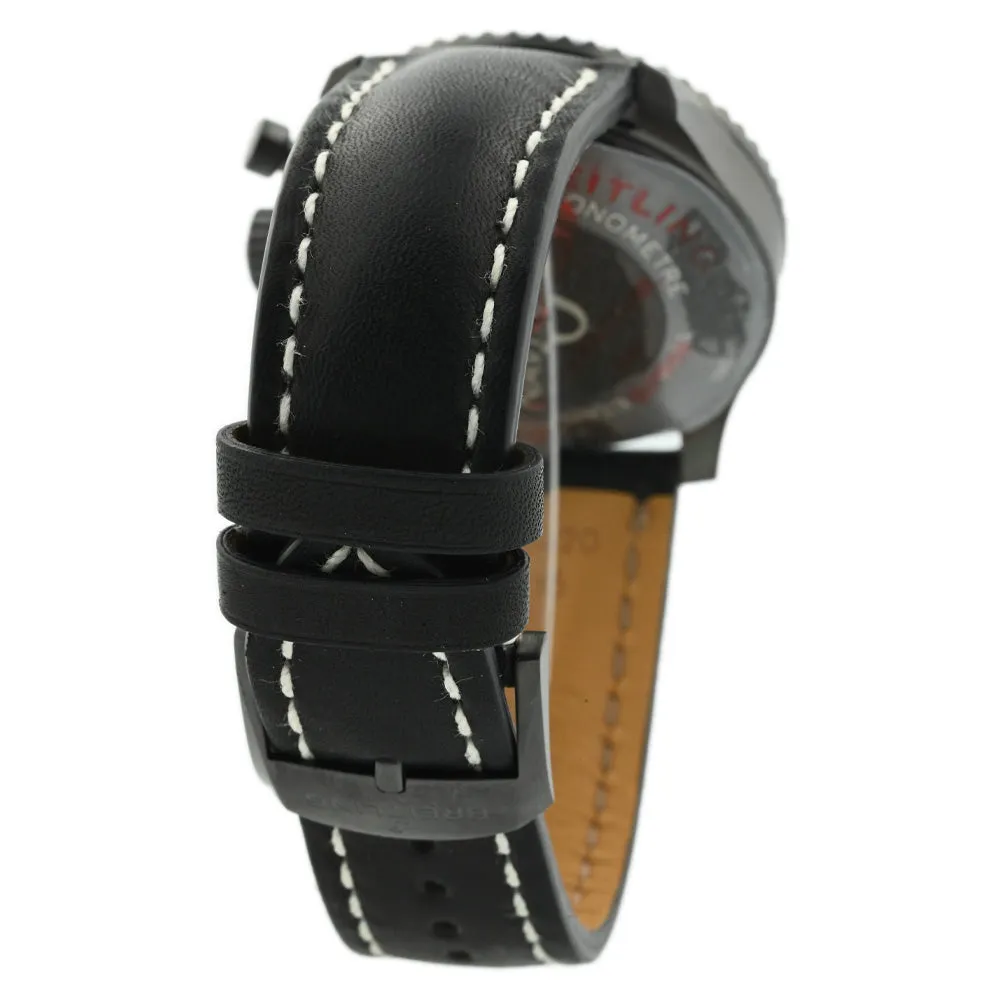 Breitling Mens Navitimer 8 Chronograph DLC-Coated Stainless Steel 43mm Black Arabic Dial Watch Reference #: M13314101B1X1