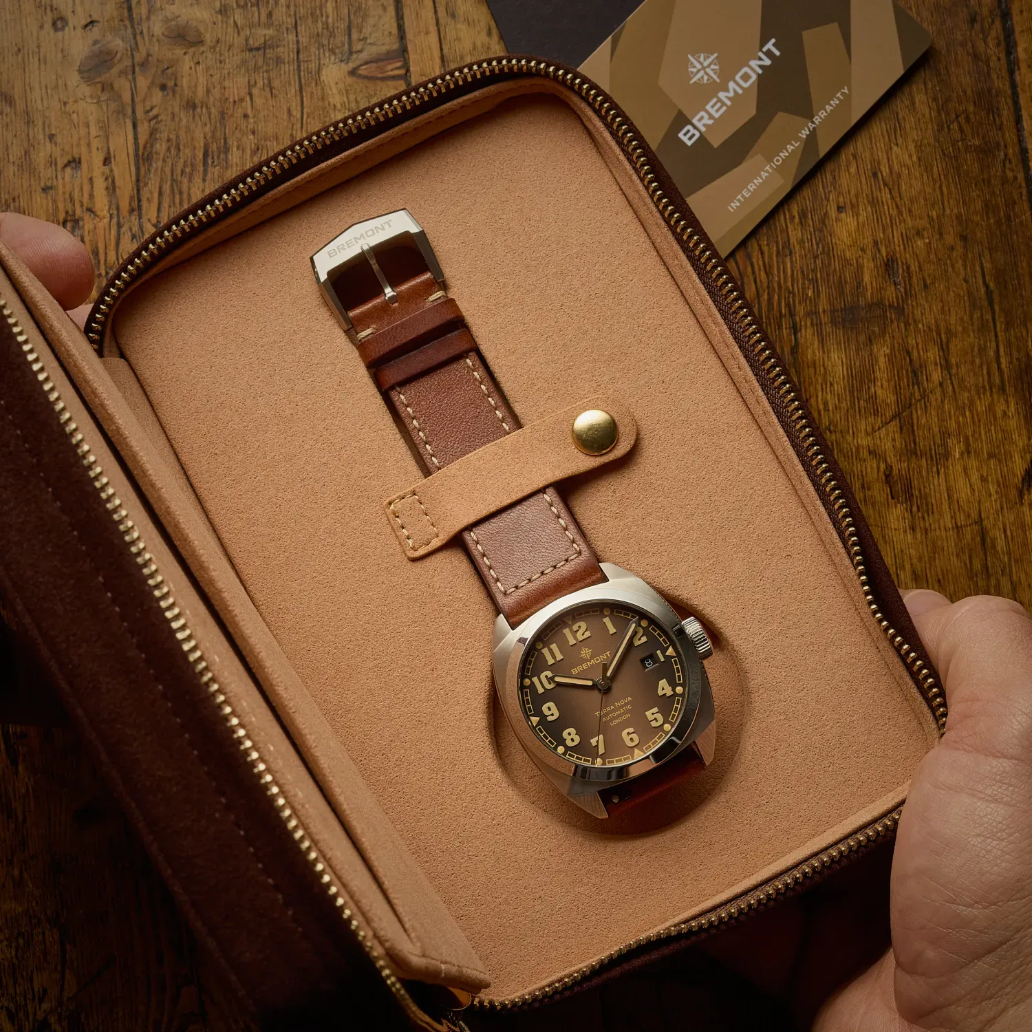 Bremont Terra Nova 40.5 Date Caramel Leather Limited Edition D