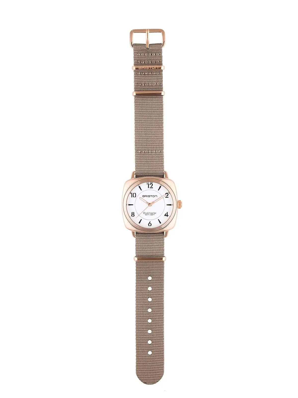 Briston Clubmaster Chic Steel HMS Gold White Dial 36mm