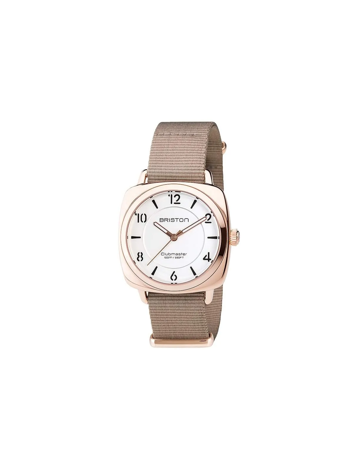Briston Clubmaster Chic Steel HMS Gold White Dial 36mm