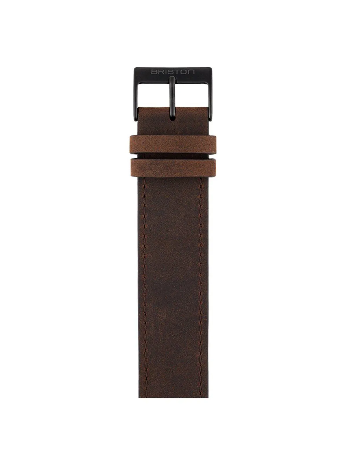 Briston Vintage Leather Strap Chocolate PVD 20mm