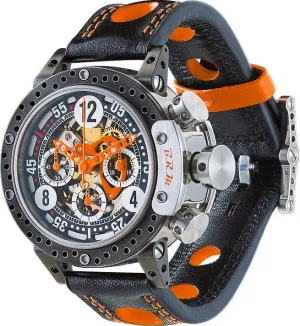 B.R.M. Watch DDF12-44 Skeleton Orange Hands