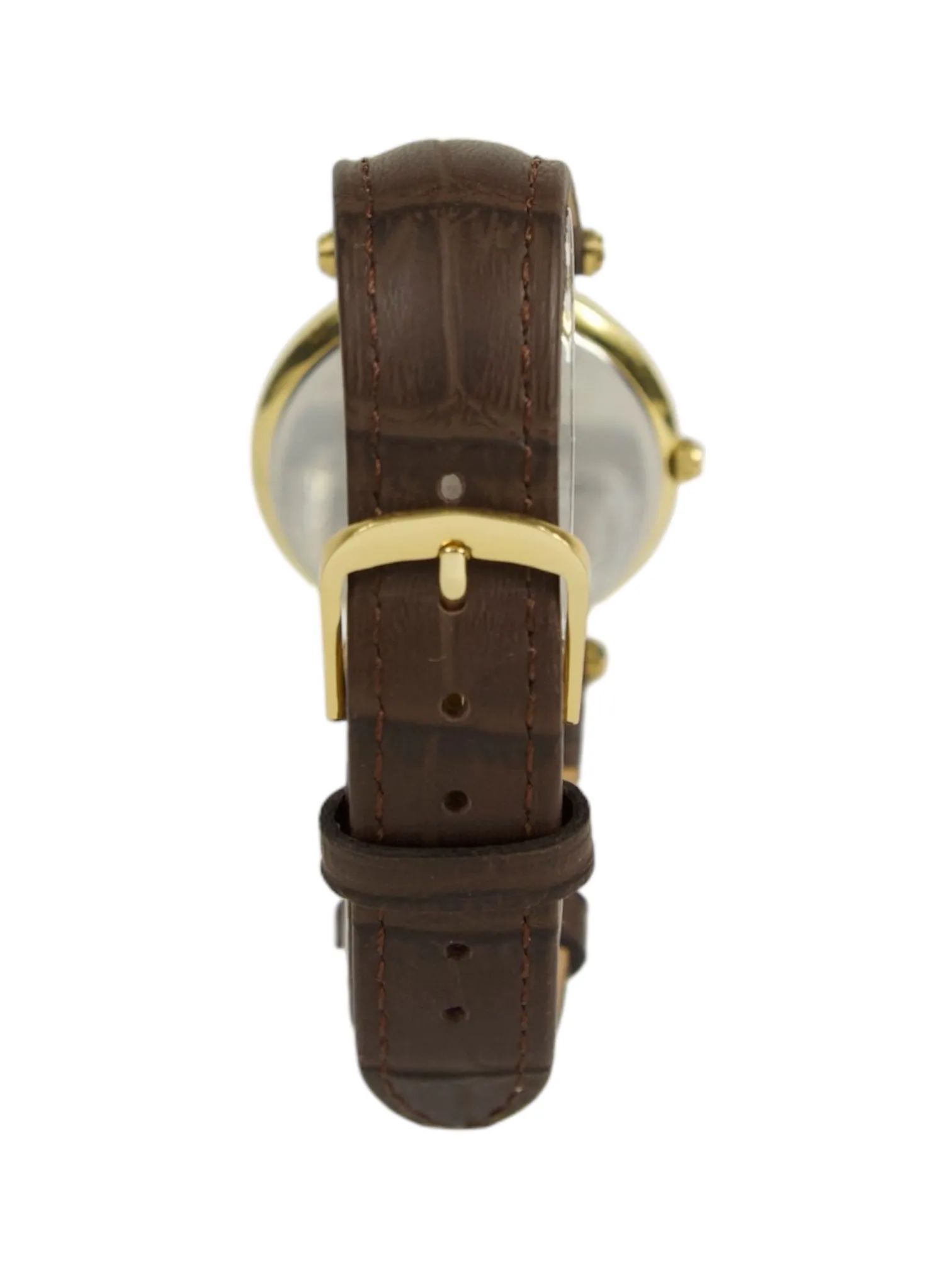 Burberry Model 3210 Brown Strap Gold Watch