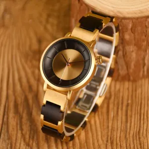 Capetown - Golden Steel & Ebony Lady Watch