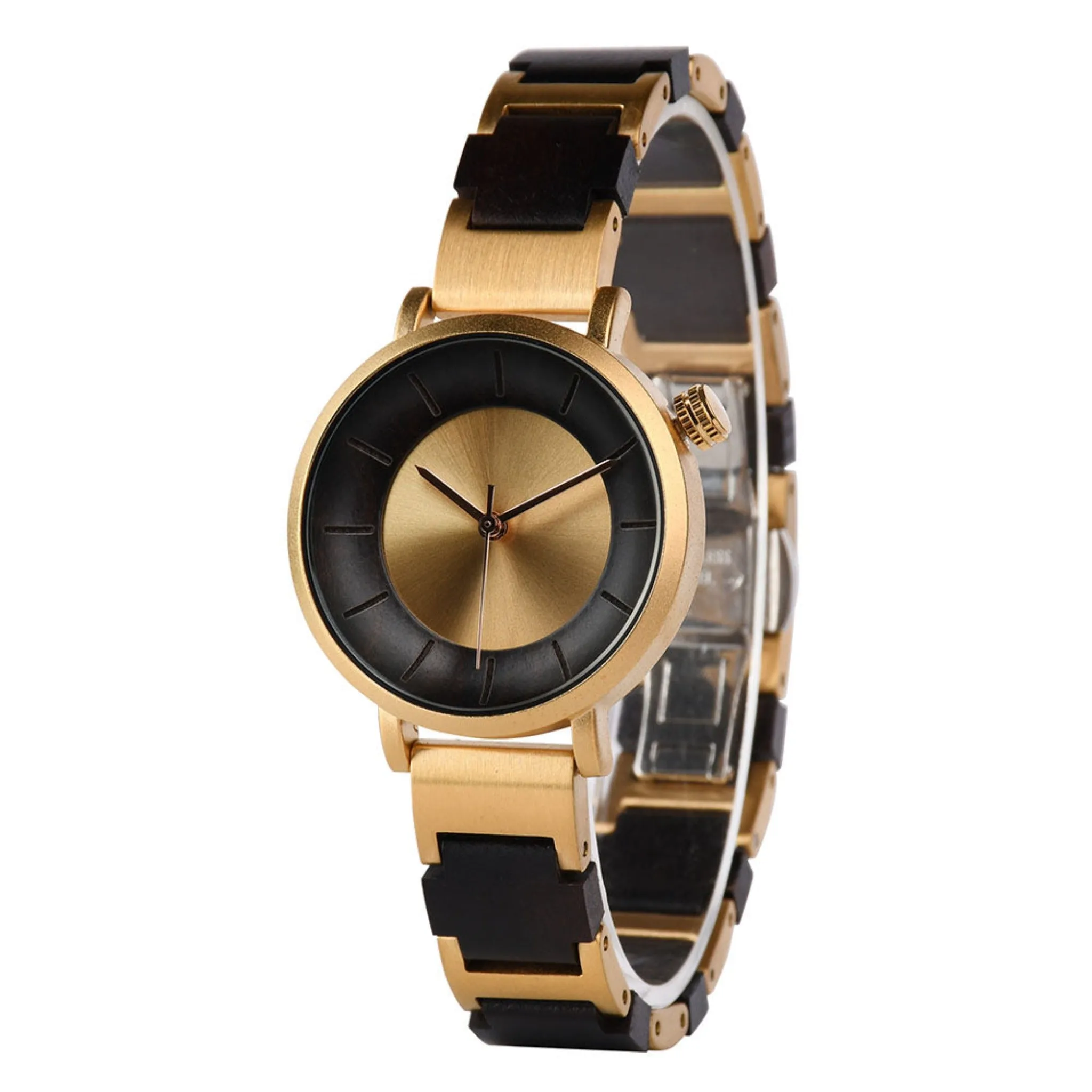 Capetown - Golden Steel & Ebony Lady Watch