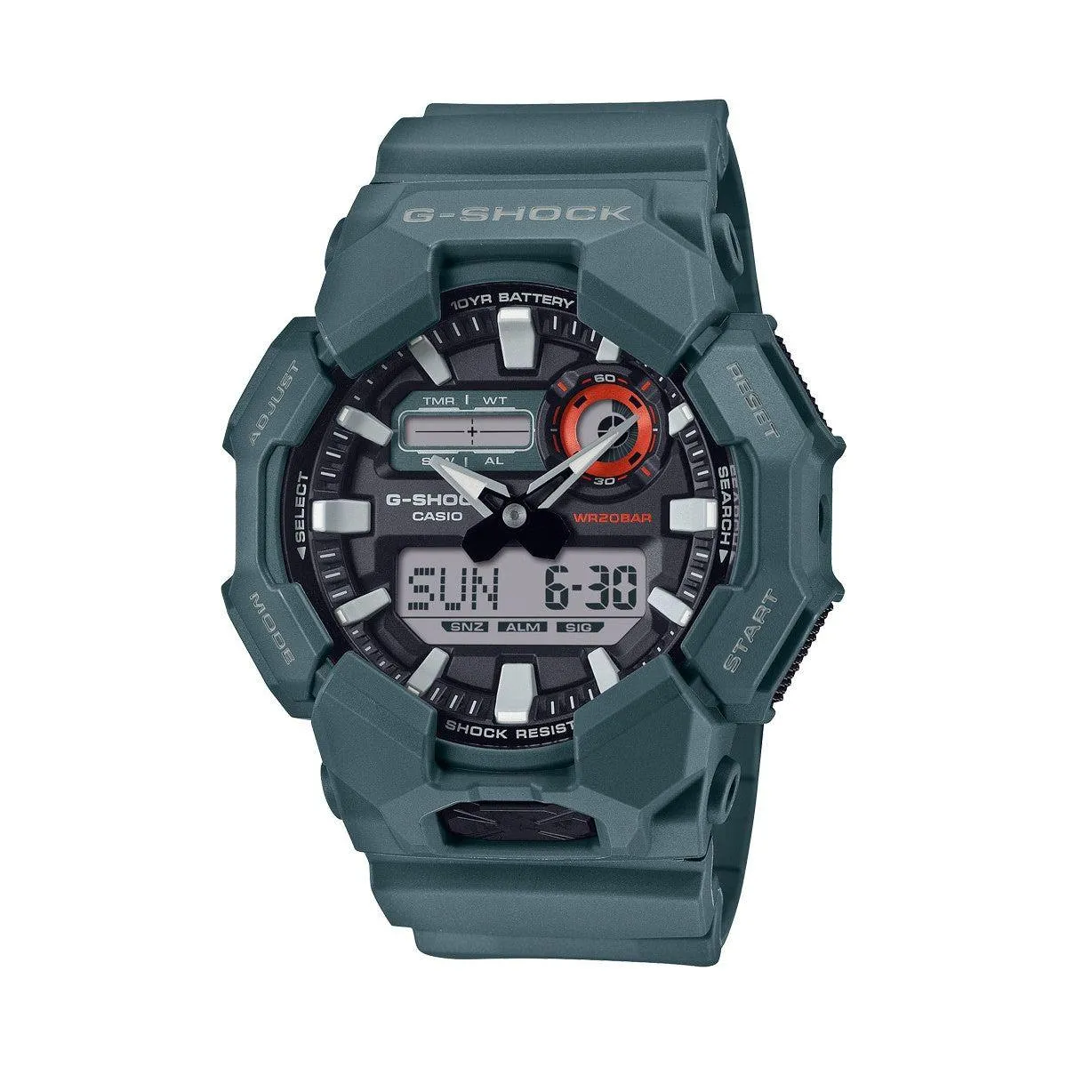 CASIO G-SHOCK Mod. NEW RUGGED BASIC Analog-Digital a with 10-Year Battery