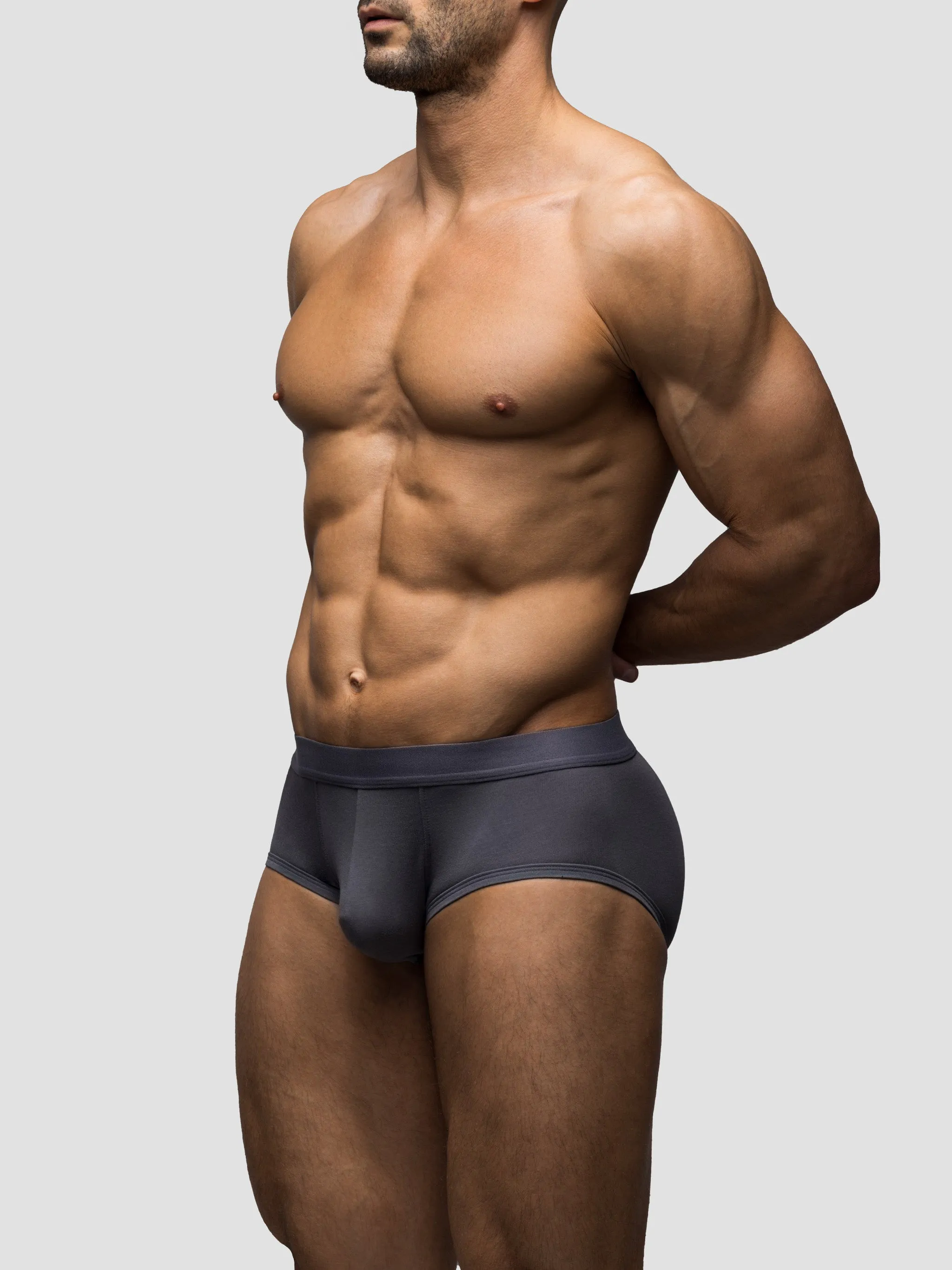 Charcoal Mid-Rise Brief