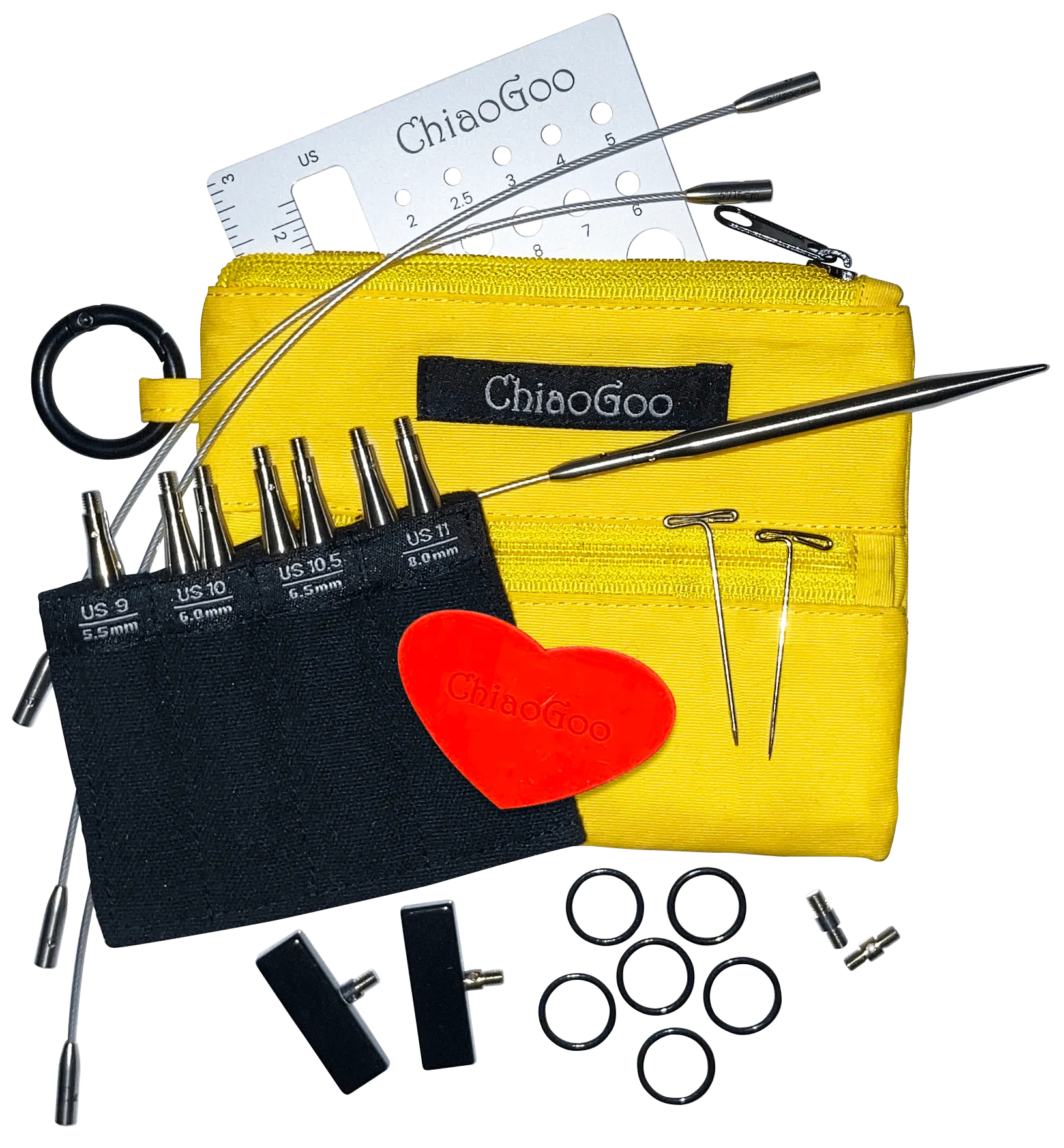 ChiaoGoo Twist Shorties (Large - Yellow)