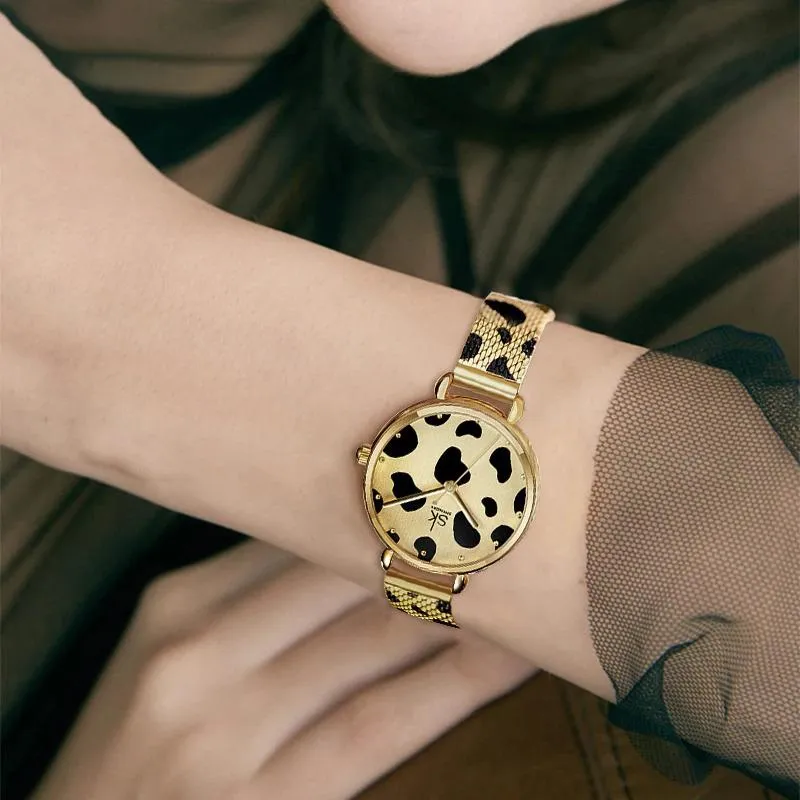 Chic Leopard Print Quartz Watch