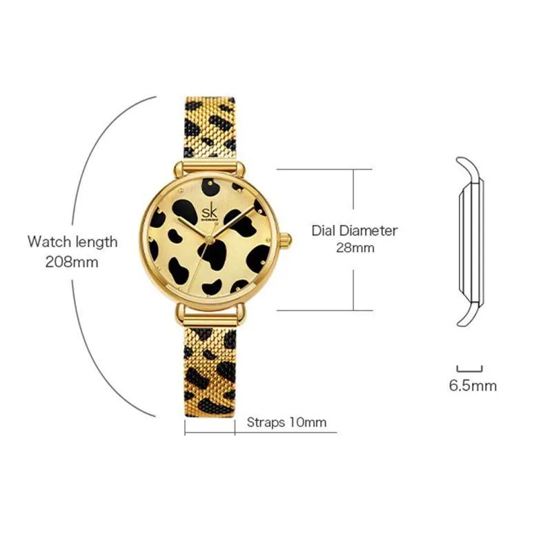 Chic Leopard Print Quartz Watch