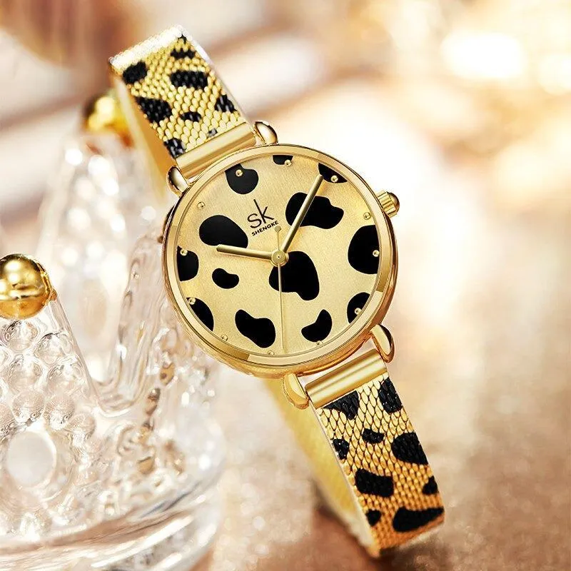 Chic Leopard Print Quartz Watch