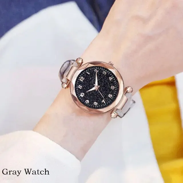 Chic Quartz Watch & Bracelet Set