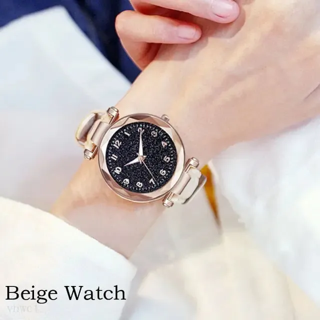 Chic Quartz Watch & Bracelet Set
