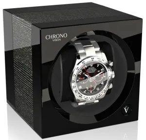 Chronovision One Watch Winder Bluetooth Argento High Gloss Black High Gloss