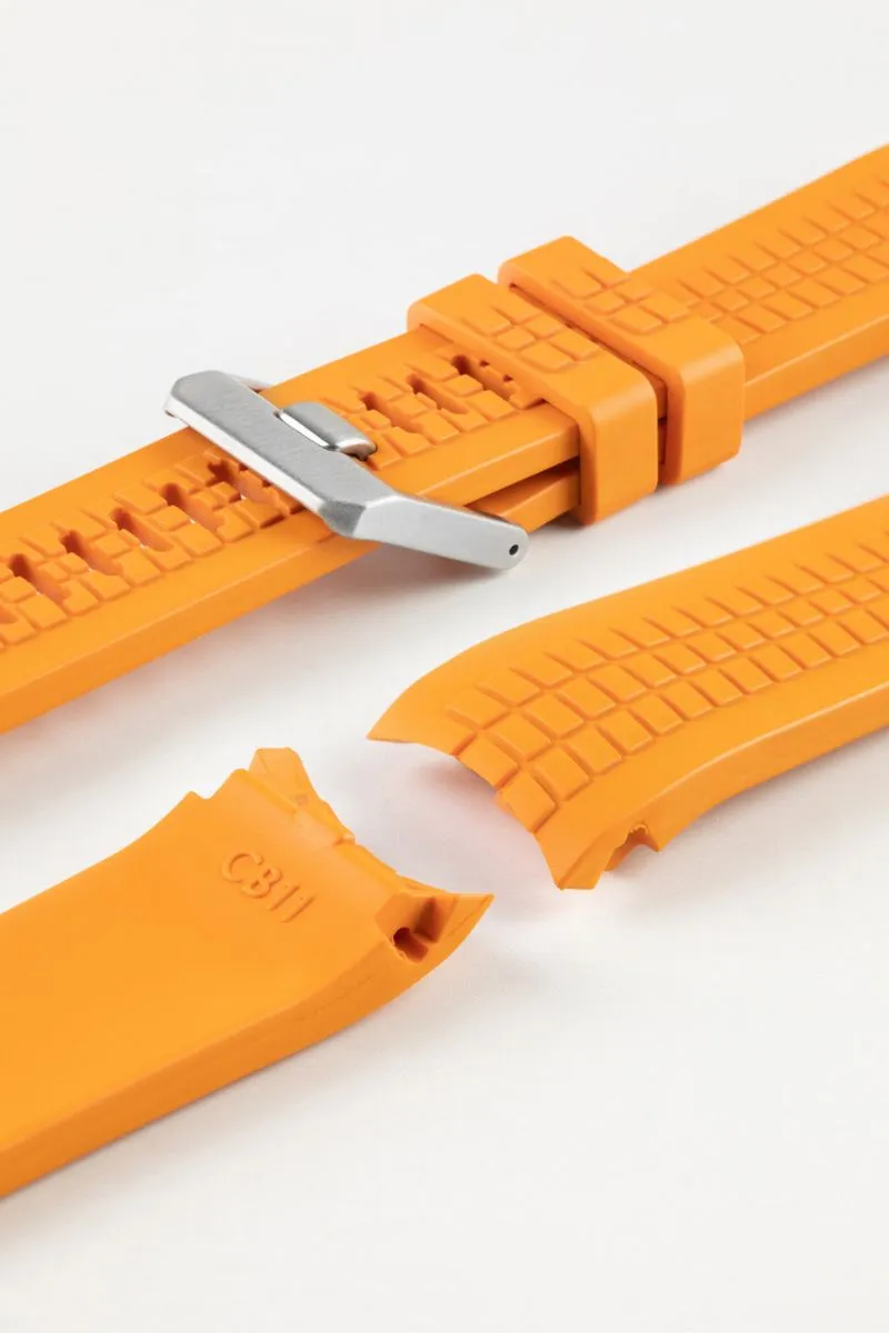 CRAFTER BLUE CB11 'Aquanaut' Rubber Watch Strap for Seiko SKX Series – ORANGE