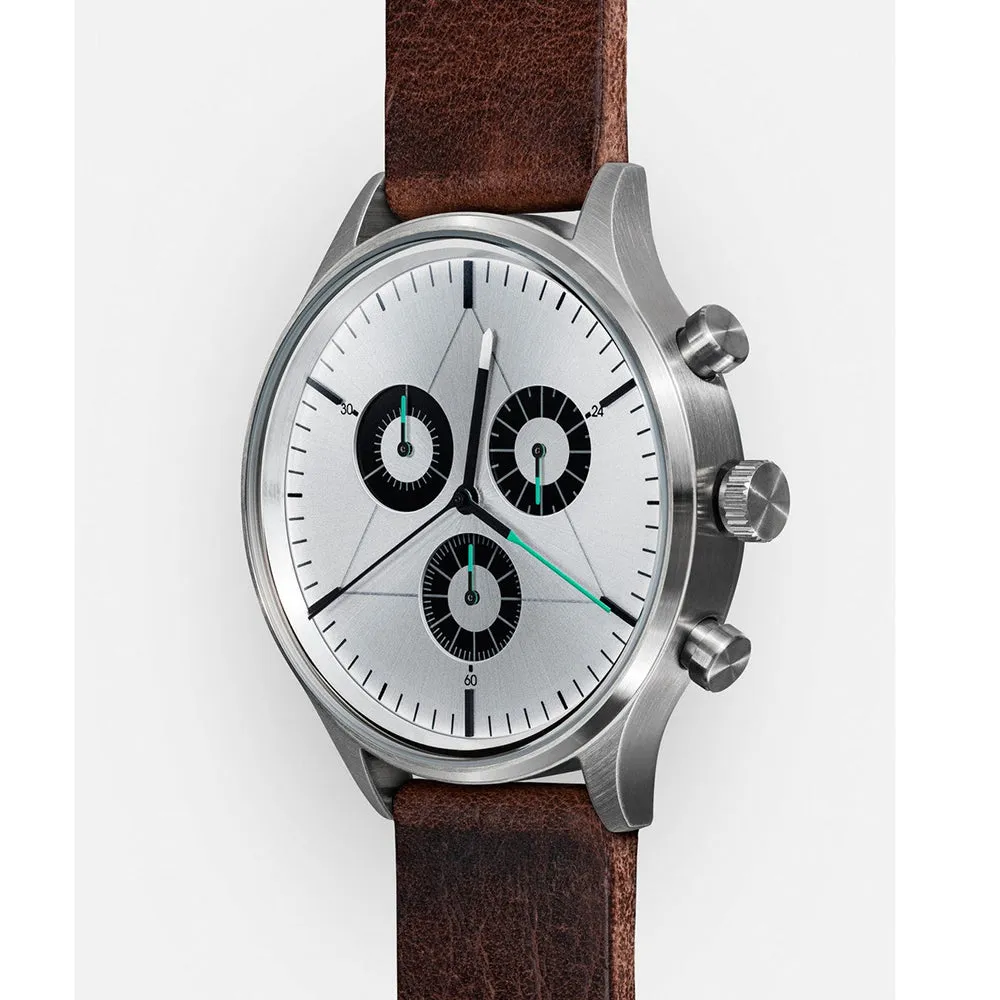 Cronometrics Unisex Silver Dial Round Shape Steel Analog Chrome Watch - CM02WL12