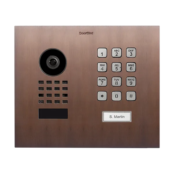 DoorBird IP Intercom Video Door Station D1101KH, Flush Mount with Keypad
