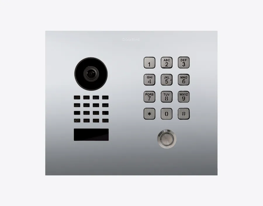 DoorBird IP Intercom Video Door Station D1101KH, Flush Mount with Keypad