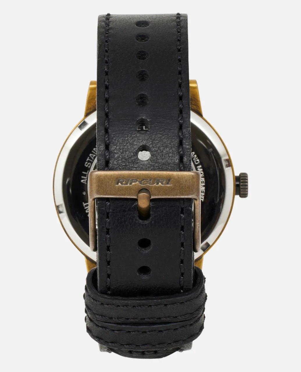 Drake Leather Watch - Midnight Bronze
